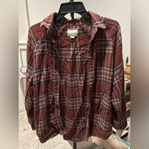 American eagle red soft flannel